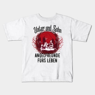 Vater Sohn Angelfreunde fürs Leben Angeln Kids T-Shirt